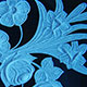 Floral design hand carved in Black Granite Floral design hand carved in Black Granite