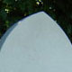 Gothic top headstone in Nabresina Gothic top headstone in Nabresina