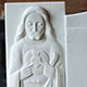 Sculpted in White marble Sculpted in White marble